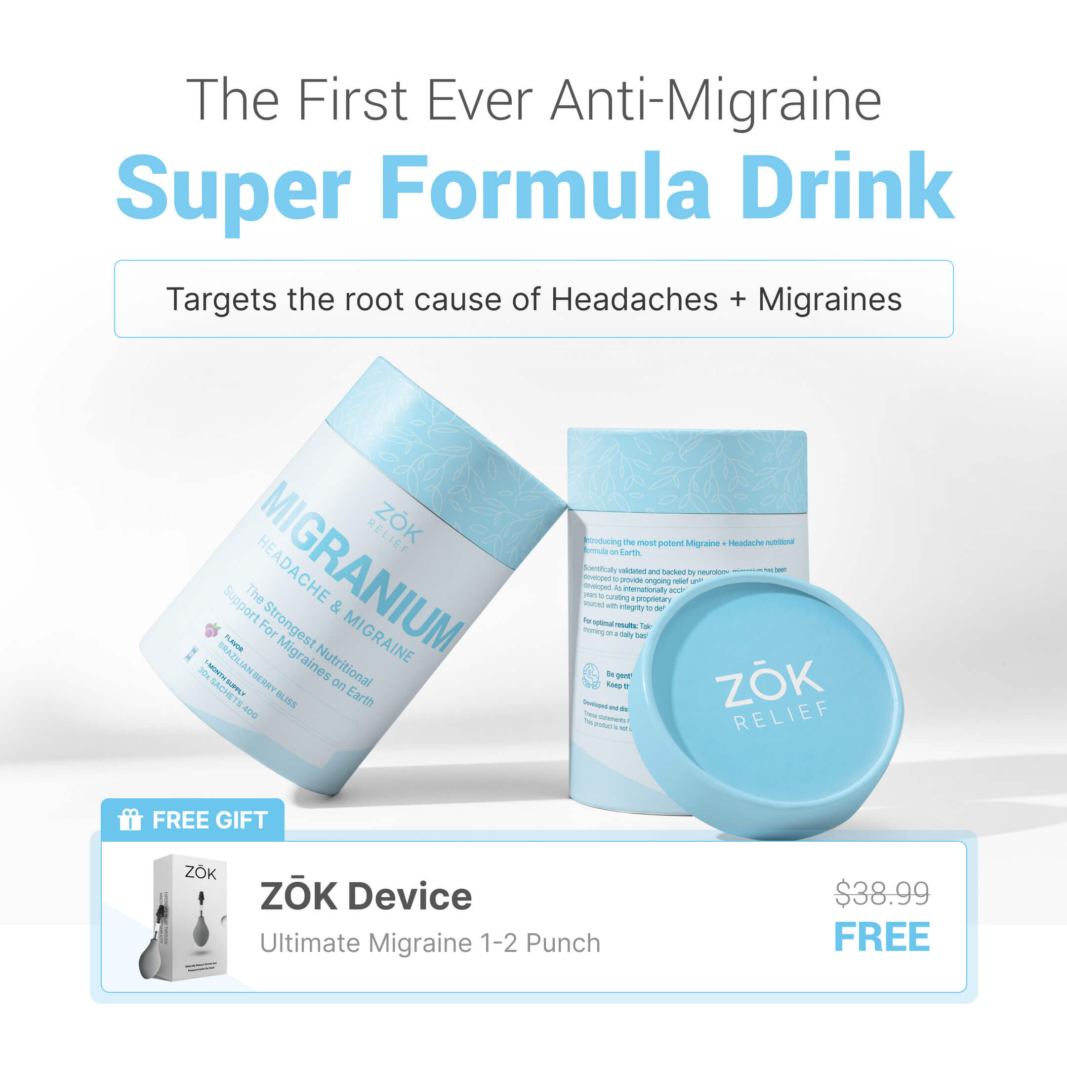 VIP) Migranium - World's First Anti-Migraine Super Formula – Zōk