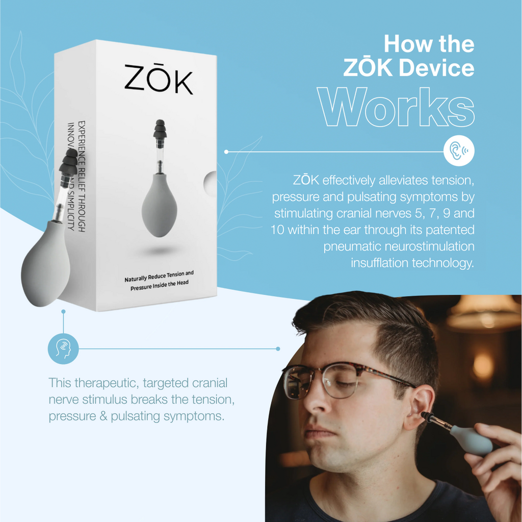 ZŌK - Cranial Nerve Stimulation for Headaches + Migraines + Stress + Tinnitus (Copy for Subscription Offer)