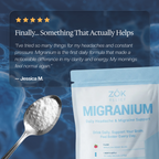 Migranium - World’s 1st Anti-Migraine Super Formula for Headaches + Brain Fog + Stress